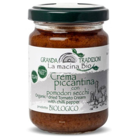 Crema din rosii uscate si ardei iute, eco-bio, 130 g, La Macina Bio