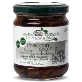 Rosii uscate in ulei de masline, eco-bio, 180 g, La Macina Bio
