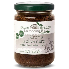 Crema din masline negre, eco-bio, 130 g, La Macina Bio