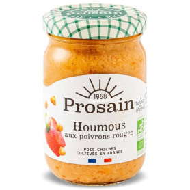Salata humus cu ardei rosu, eco-bio, 195 g, Prosain