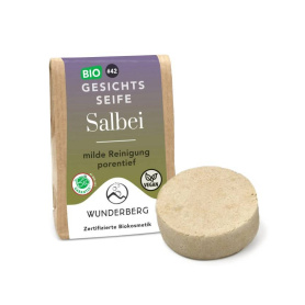 Sapun pentru fata cu salvie, 48 g, Wunderberg