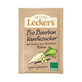 Zahar de sfecla vanilat cu vanilie Bourbon, 3 x 8 g, Leckers