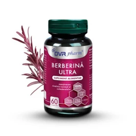 Berberina Ultra, mentine nivelul normal al colesterolului si diabetului, 60 capsule, DVR Pharm