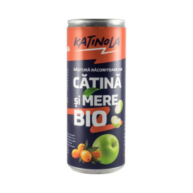 Bautura racoritoare carbogazoasa din catina si mere, eco-bio,  250 ml, Katinola
