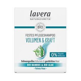 Sampon solid pentru volum si par puternic cu bambus si alge,  eco-bio, 50 g, Lavera