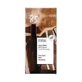Ciocolata amaruie cu 85% cacao, vegana, eco-bio, 85 g, Vivani
