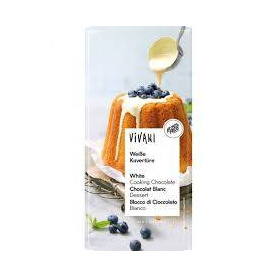 Ciocolata cuvertura alba, eco-bio, 150 g, Vivani