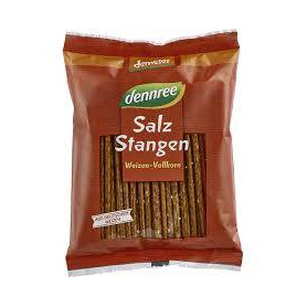 Sticksuri din grau integral, cu sare, eco-bio, 100 g, Dennree