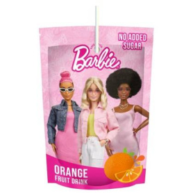 Bautura din Suc de Portocale si Mere - Pouch - 200 ml, Barbie