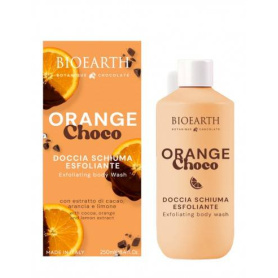 Gel de dus exfoliant cu ciocolata si portocala, Orange Choco, 250 ml, Bioearth