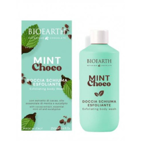 Gel de dus exfoliant cu ciocolata si menta, Mint Choco, 250 ml, Bioearth