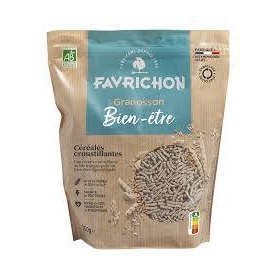 Tarate de grau crocante, eco-bio, 250 g, Favrichon