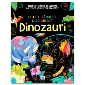 Citeste, razuieste și coloreaza.  Dinozauri - Carte - Editura DPH