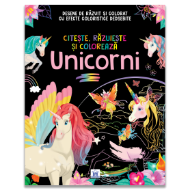 Citeste, razuieste și coloreaza. Unicorni - Carte - Editura DPH