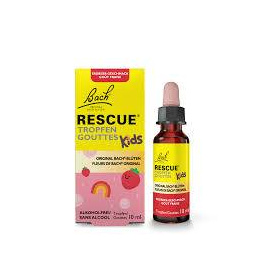 Rescue Kids cu aroma de capsuni, picaturi antistres pentru copii, 10 ml, BACH
