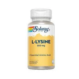 L-lysine 500mg, 60 capsule, Solaray - Secom