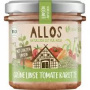 Crema tartinabila din linte verde, tomate și morcovi, fara gluten, 140 g, Allos