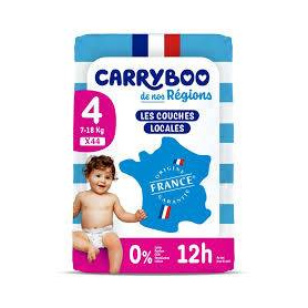 Scutece C4, 7-18 kg, marimea 4, fara parfum, 44 bucati, Carryboo
