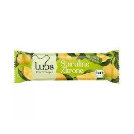 Baton de fructe cu lamaie si spirulina, fara gluten, eco-bio, 40 g, Lubs