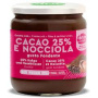 Crema de ciocolata fondanta, cu alune de padure si 25% cacao, eco-bio, 300 g, Deanocciola
