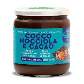 Crema vegana, cu alune de padure, nuca de cocos si cacao, eco-bio, 300 g, Deanocciola
