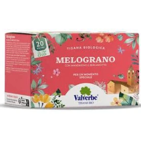 Ceai cu rodie si ceai verde, eco-bio, 20 plicuri, Valverbe