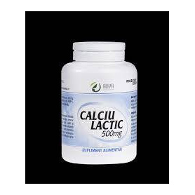 Calciu Lactic, 500 mg, 50 comprimate, Adya Green Pharma