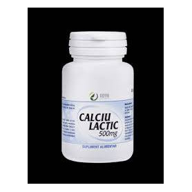 Calciu Lactic, 500 mg, 100 comprimate, Adya Green Pharma