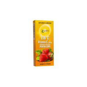 Vitamina C cu Aroma de Capsuni pentru Copii, 100 mg, 30 comprimate, ADYA GREEN PHARMA