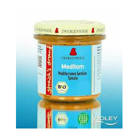 Crema tartinabila cu legume mediteraneene si rosii, fara gluten, eco-bio, 160 g, Zwergenwiese