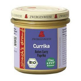 Pasta tartinabila cu ardei si curry, fara gluten, eco-bio, 160 g, Zwergenwiese