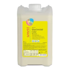 Detergent lichid pentru rufe colorate cu menta si lamaie, 5 l, Sonett