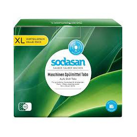 Tablete pentru masina de spalat vase, 50 x 20 g, Sodasan
