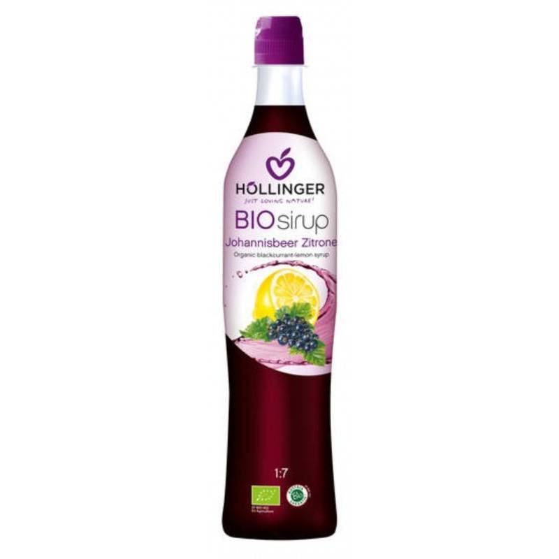 Sirop din coacaze negre cu lamaie - eco-bio 0,7l - Hollinger