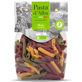 Paste tricolore din porumb, spanac si sfecla rosie, eco-bio, 250 g, Pasta d'Alba