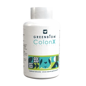 Colon X - Prebiotic, detoxifiere colon si echilibrare flora intestinala,60 capsule, GreenBiom