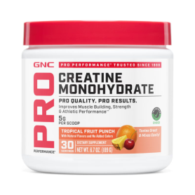 Creatina Monohidrata cu aroma de fructe tropicale pentru sustinerea musculaturii si a functiei cognitive, 189 g, GNC