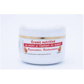 Crema Nutritiva pentru toate tipurile de ten cu Miere si Laptisor de Matca, 50 g, Pontica - Elidor