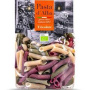 Penne tricolore din grau dur, spanac si sfecla rosie, eco-bio, 250 g, Pasta d'Alba