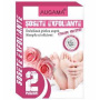 Sosete exfoliante pentru talpi cu trandafir, 2 perechi, Augama