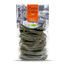 Paste tagliolini din spelta si spanac, eco-bio, 250 g, Pasta d'Alba