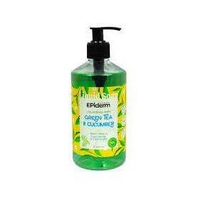 Sapun lichid cu extract de Ceai Verde si Castravete, 500 ml, Epiderm