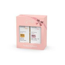 Set Ser cu Cafeina, Minerale si Cafea Verde Energy Boost, 30 ml + Ser de fata exfoliant, 30 ml, Good Skin, Cosmetic Plant