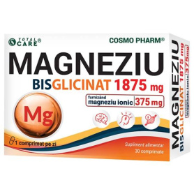 MAGNEZIU BISGLICINAT 1875 mg x 30 tb, COSMO PHARM