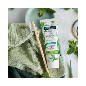 Pasta de dinti pentru eliminarea placii bacteriene, cu aloe vera si mentol, 100 g, Coslys