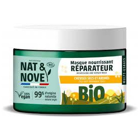 Masca 3 in 1 reparatoare si hranitoare, pentru par uscat si deteriorat, cu extract de alune, 300 ml, Nat&Nove