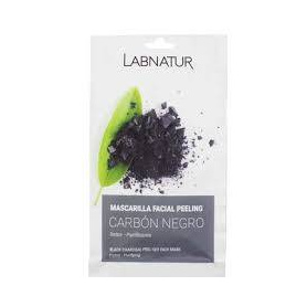 Masca de fata exfolianta cu Carbune negru, 10 ml, LabNatur