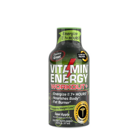 Bautura Cu Vitamine Pentru Performanta Si Energie, Cu Aroma De Mar Verde, Vitamin Energy Workout+ Liquid Supplement, 57 ml, GNC