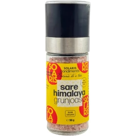 Rasnita reutilizabila cu Sare de Himalaya grunjoasa, 90 g, Solaris