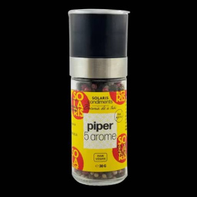 Rasnita reutilizabila cu Piper 5 arome, 30 g, Solaris